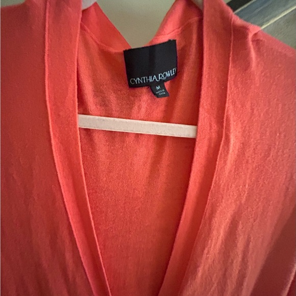 Cynthia Rowley Cardigan Sweater Long Tunic Length SZ Medium - Picture 4 of 9